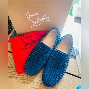 Christian Louboutin Roller boat shoes Sz 42 men’s Navy Blue